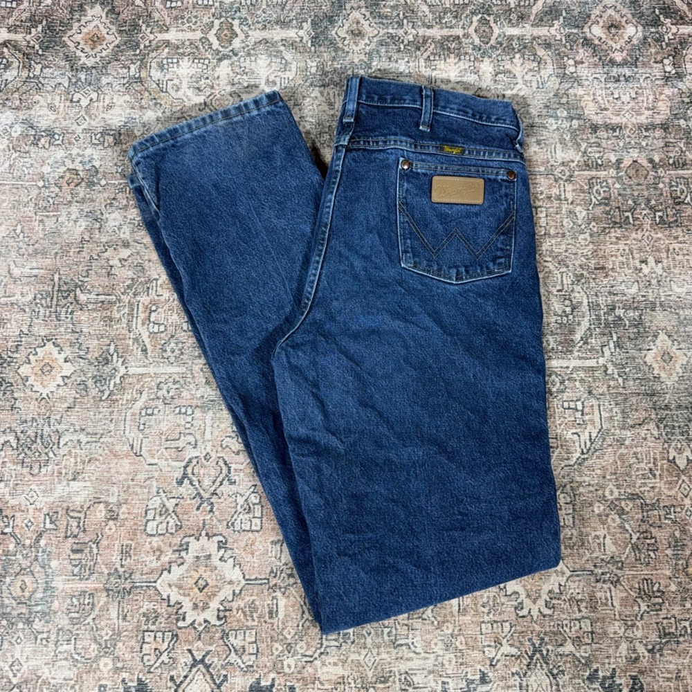 Wrangler 936DSD Cowboy Cut Slim Fit Jeans Mens 36x36 Blue Denim Made In Mexico